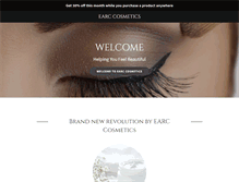 Tablet Screenshot of earccosmetics.com